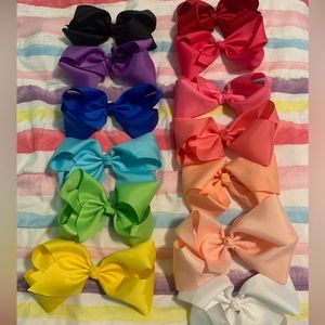 13 oversize hairbows-various colors